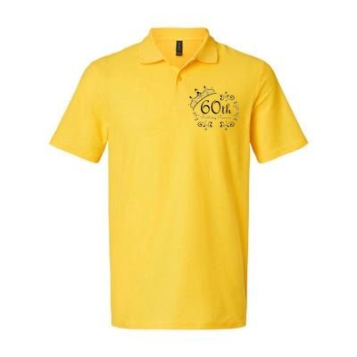 60th Birthday Princess Softstyle Adult Sport Polo