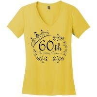 60th Birthday Princess Women's V-Neck T-Shirt