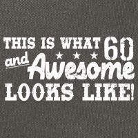 60th Birthday This Is What Awesome Looks Like  Cotton Canvas Backpack