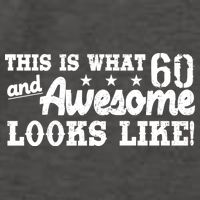 60th Birthday This Is What Awesome Looks Like  Vector Backpack
