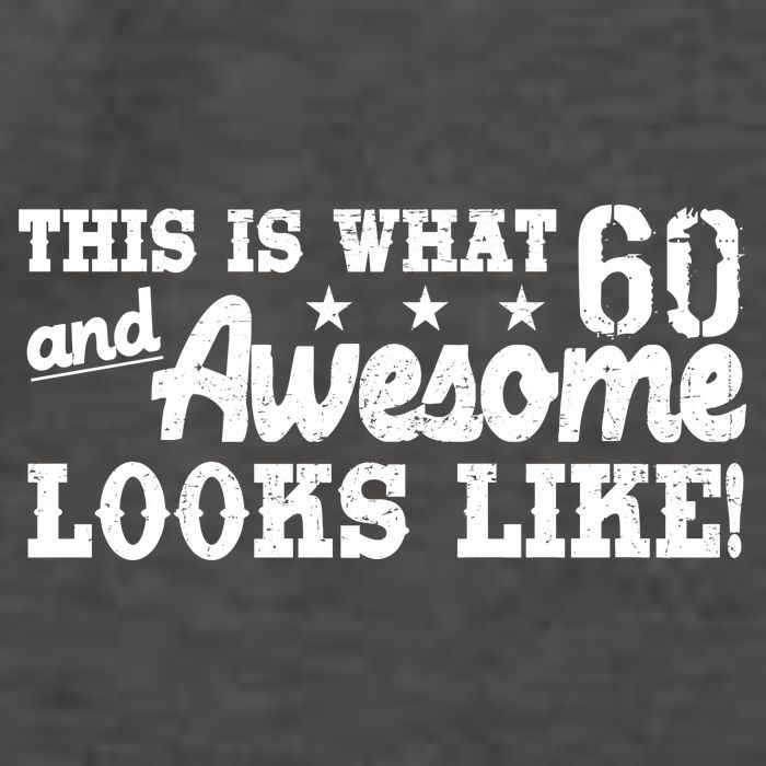 60th Birthday This Is What Awesome Looks Like  Vector Backpack