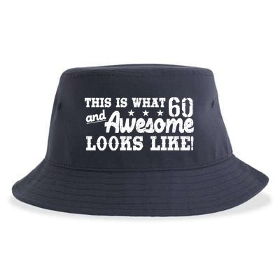 60th Birthday This Is What Awesome Looks Like  Sustainable Bucket Hat