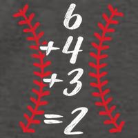 6+4+3 2 Baseball Laces Funny Double Play Math Turn Two Cute Gift Vector Backpack