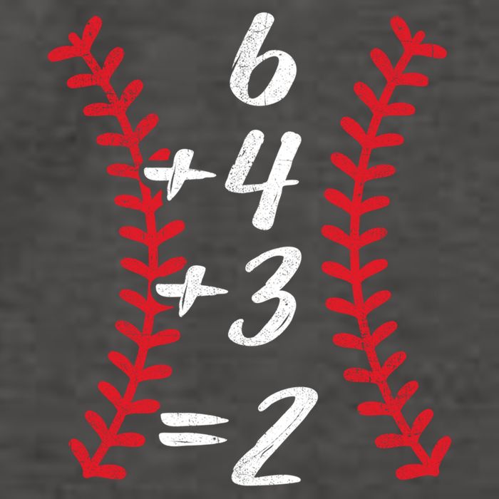 6+4+3 2 Baseball Laces Funny Double Play Math Turn Two Cute Gift Vector Backpack