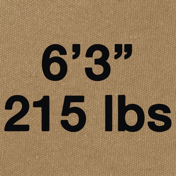 6’3 215 Lbs Cotton Canvas Backpack