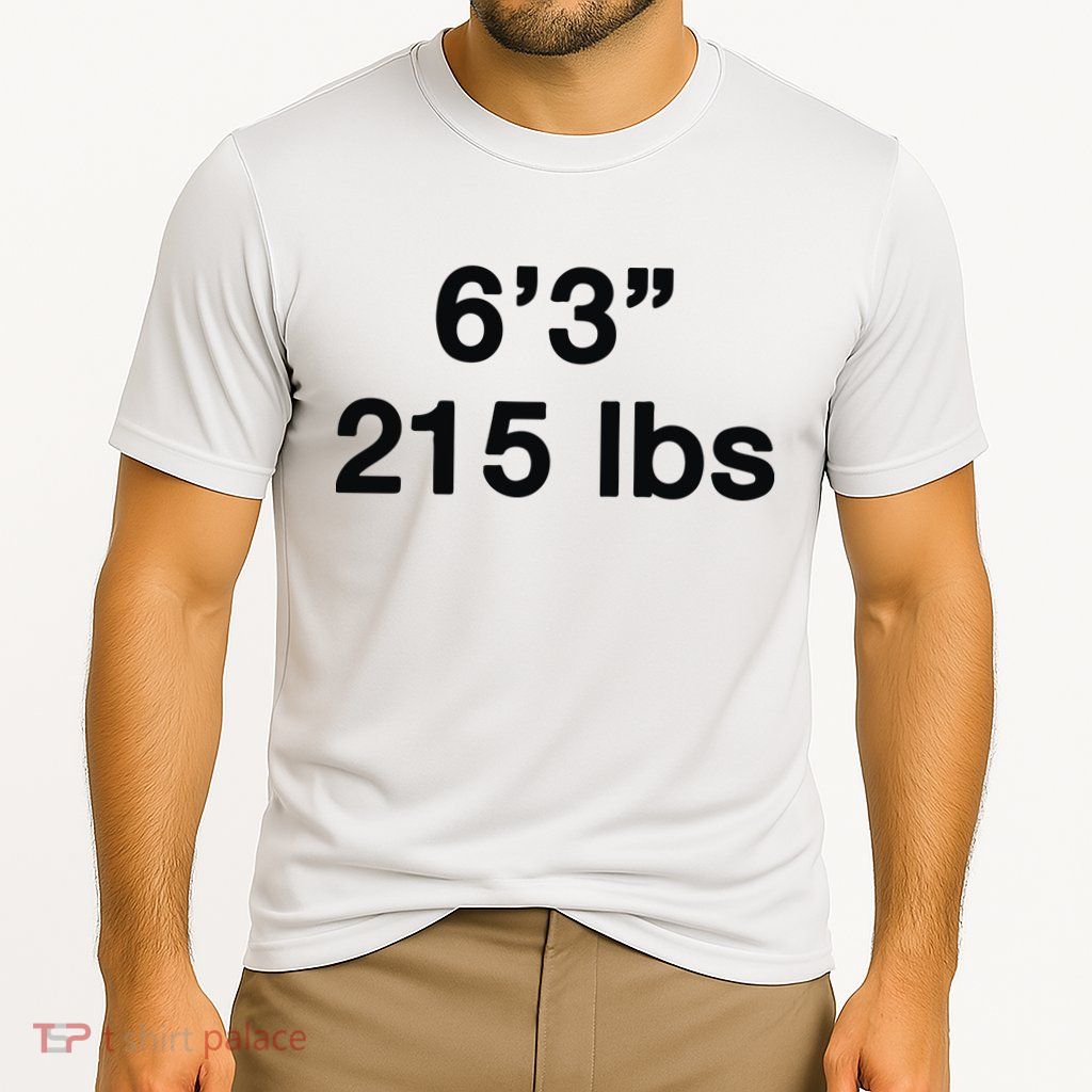 6’3 215 Lbs Performance Shirt