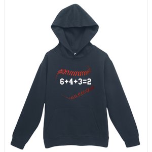 6 4 3=2 Double Play Baseball Player Gift Baseball Saying Urban Pullover Hoodie