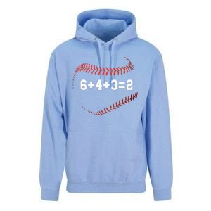 6 4 3=2 Double Play Baseball Player Gift Baseball Saying Unisex Surf Hoodie