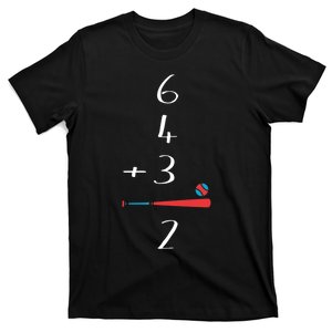 6 4 3 2 Double Play Baseball chrismtas T-Shirt