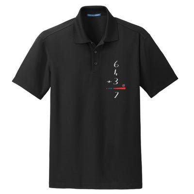 6 4 3 2 Double Play Baseball chrismtas Dry Zone Grid Polo