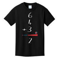 6 4 3 2 Double Play Baseball chrismtas Kids T-Shirt