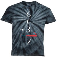 6 4 3 2 Double Play Baseball chrismtas Kids Tie-Dye T-Shirt