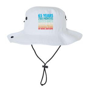 65 Years Of Being Awesome Birthday Time Breakdown Legacy Cool Fit Booney Bucket Hat