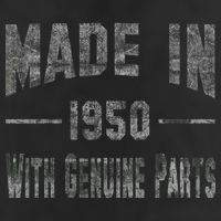 65th Birthday Gift Made In 1950 With Genuine Parts Adult Drive Performance Visor