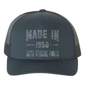 65th Birthday Gift Made In 1950 With Genuine Parts Yupoong Adult 5-Panel Trucker Hat