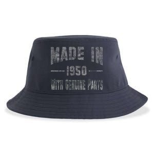 65th Birthday Gift Made In 1950 With Genuine Parts Sustainable Bucket Hat