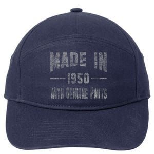 65th Birthday Gift Made In 1950 With Genuine Parts 7-Panel Snapback Hat