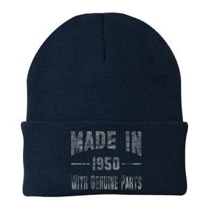 65th Birthday Gift Made In 1950 With Genuine Parts Knit Cap Winter Beanie