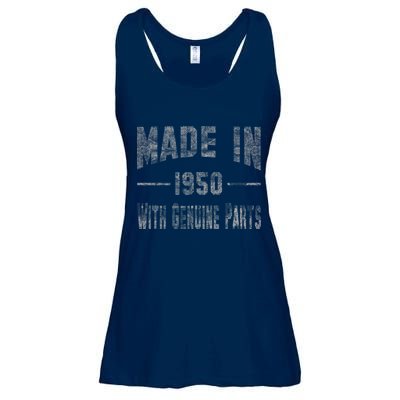 65th Birthday Gift Made In 1950 With Genuine Parts Ladies Essential Flowy Tank