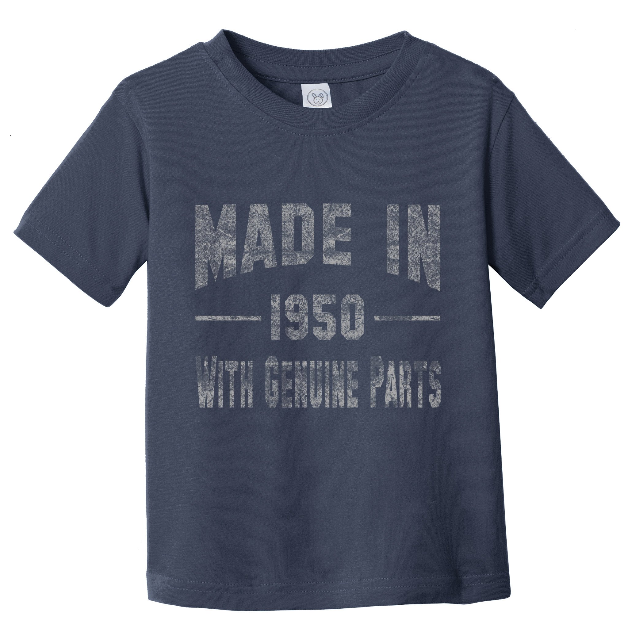 65th Birthday Gift Made In 1950 With Genuine Parts Toddler T-Shirt