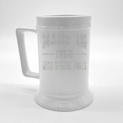 65th Birthday Gift Made In 1950 With Genuine Parts Beer Stein