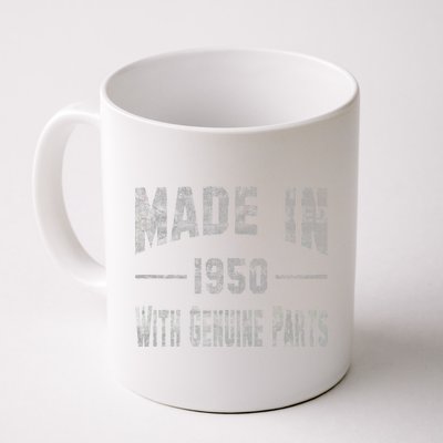 65th Birthday Gift Made In 1950 With Genuine Parts Coffee Mug