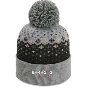 6+4+3=2 643 Double Play Outs Baseball Player Coach Softball The Baniff Cuffed Pom Beanie