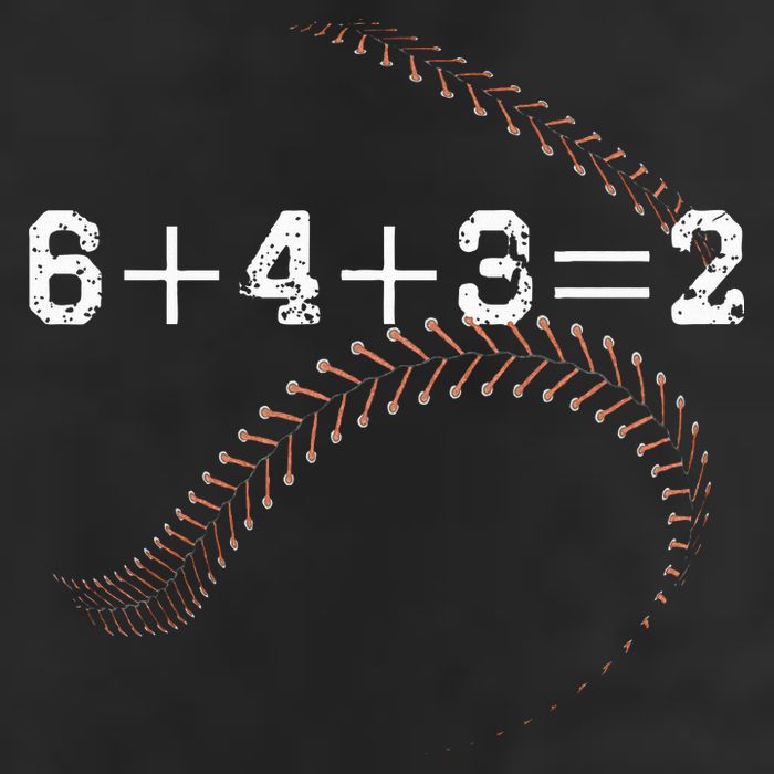 6+4+3=2 643 Double Play Outs Baseball Player Coach Softball 7 Panel Mesh Trucker Snapback Hat