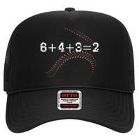 6+4+3=2 643 Double Play Outs Baseball Player Coach Softball High Crown Mesh Back Trucker Hat