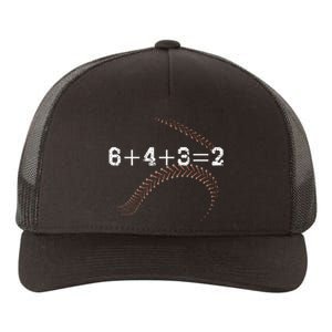 6+4+3=2 643 Double Play Outs Baseball Player Coach Softball Yupoong Adult 5-Panel Trucker Hat