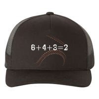 6+4+3=2 643 Double Play Outs Baseball Player Coach Softball Yupoong Adult 5-Panel Trucker Hat