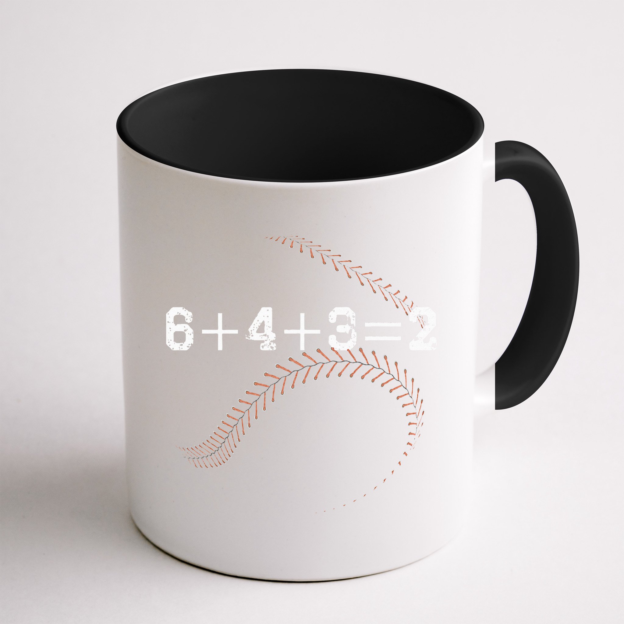 6+4+3=2 643 Double Play Outs Baseball Player Coach Softball Mug