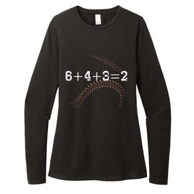 6+4+3=2 643 Double Play Outs Baseball Player Coach Softball Womens CVC Long Sleeve Shirt