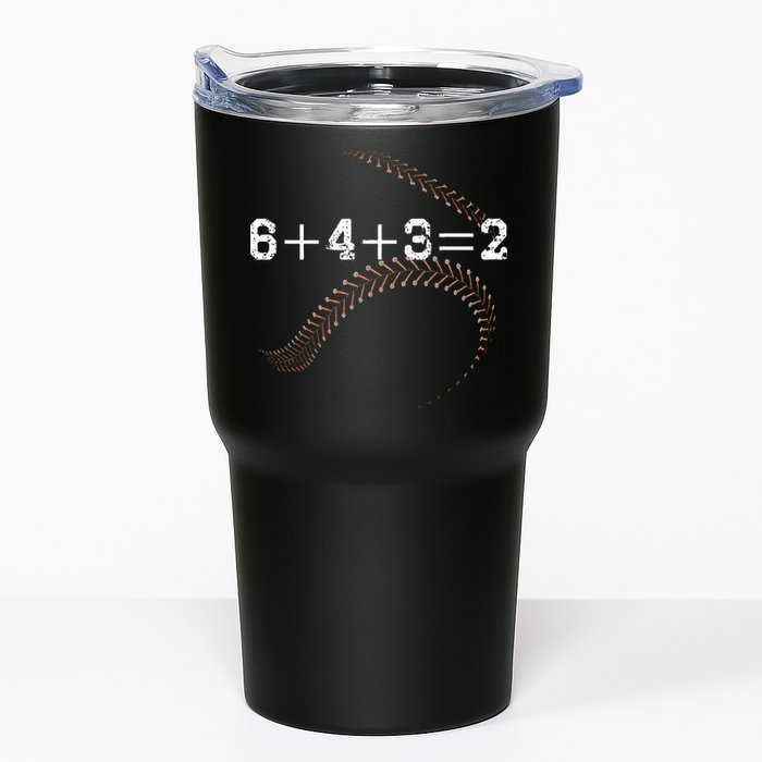 6+4+3=2 643 Double Play Outs Baseball Player Coach Softball Tumbler