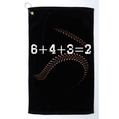 6+4+3=2 643 Double Play Outs Baseball Player Coach Softball Golf Towel