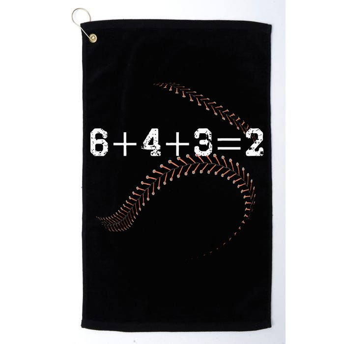 6+4+3=2 643 Double Play Outs Baseball Player Coach Softball Golf Towel