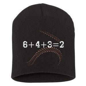 6+4+3=2 643 Double Play Outs Baseball Player Coach Softball Short Acrylic Beanie