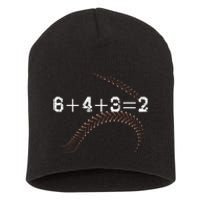 6+4+3=2 643 Double Play Outs Baseball Player Coach Softball Short Acrylic Beanie