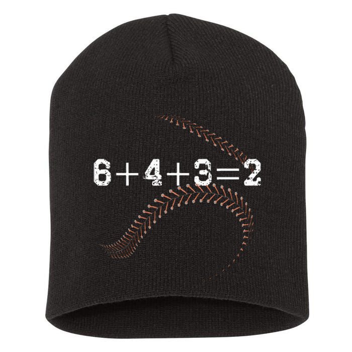 6+4+3=2 643 Double Play Outs Baseball Player Coach Softball Short Acrylic Beanie