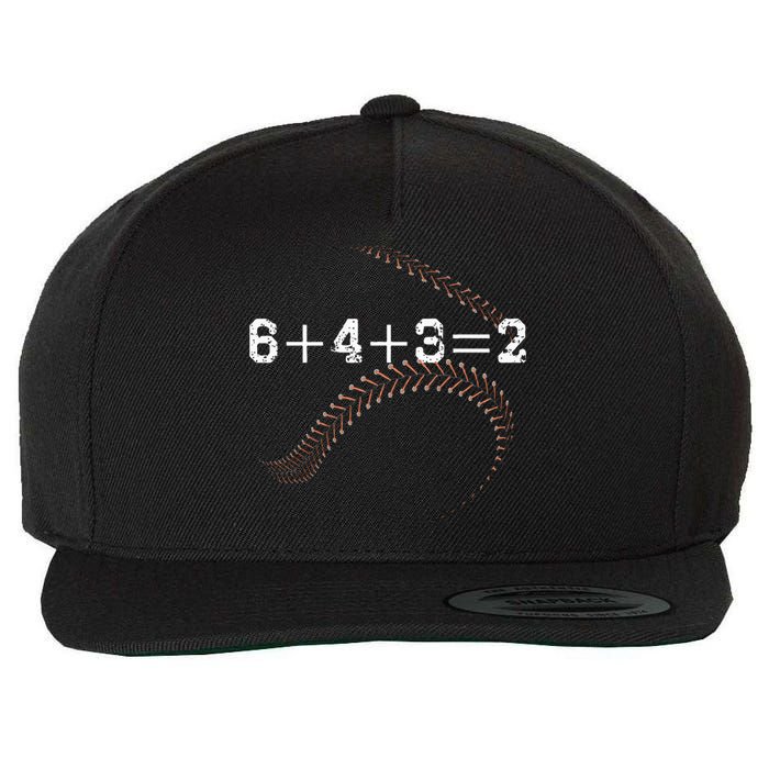 6+4+3=2 643 Double Play Outs Baseball Player Coach Softball Wool Snapback Cap