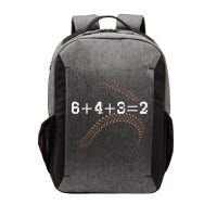 6+4+3=2 643 Double Play Outs Baseball Player Coach Softball Vector Backpack