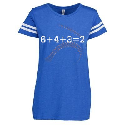 6+4+3=2 643 Double Play Outs Baseball Player Coach Softball Enza Ladies Jersey Football T-Shirt