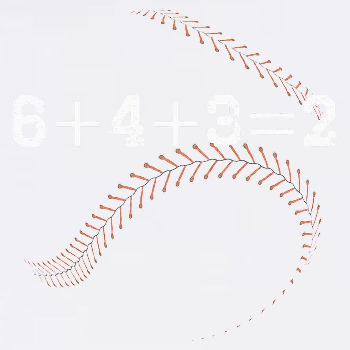 6+4+3=2 643 Double Play Outs Baseball Player Coach Softball Garment-Dyed Sweatshirt