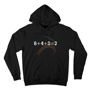 6+4+3=2 643 Double Play Outs Baseball Player Coach Softball Hoodie