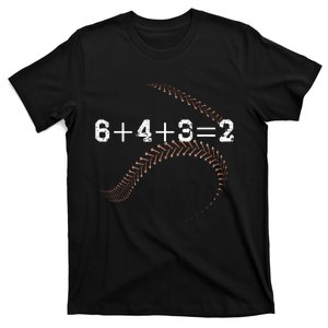 6+4+3=2 643 Double Play Outs Baseball Player Coach Softball T-Shirt