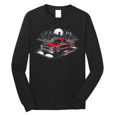 67 72 Classic C10 Pickup Truck Slammed Lowered Airride Long Sleeve Shirt