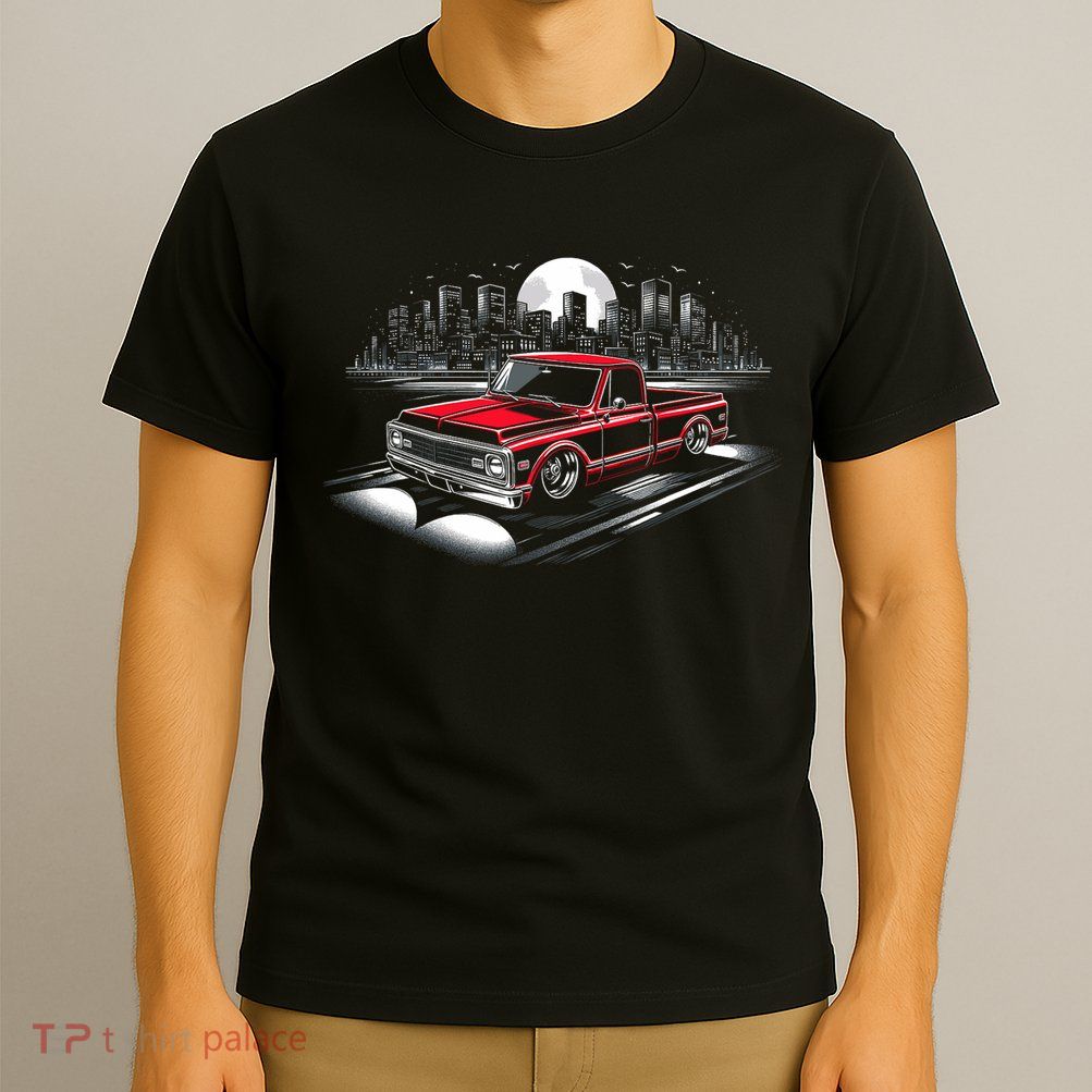 67 72 Classic C10 Pickup Truck Slammed Lowered Airride T-Shirt