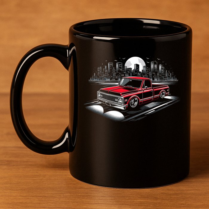 67 72 Classic C10 Pickup Truck Slammed Lowered Airride 11oz C Handle Ceramic Mug