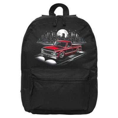 67 72 Classic C10 Pickup Truck Slammed Lowered Airride 16 in Basic Backpack