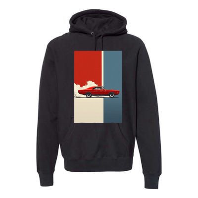 60s 70s Plymouth Road Runner Hemi The American Muscle Car Premium Hoodie